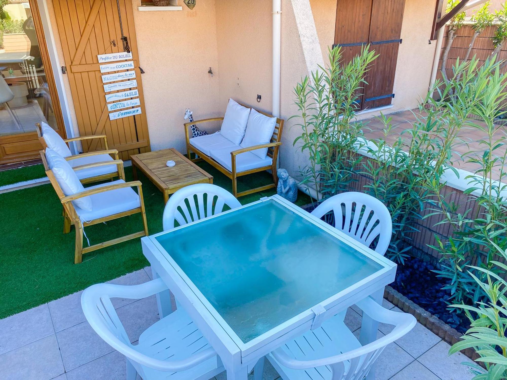 Maison "Douceurs D'Ete " Maison De Vacances Bord De Mer A Vias Plage - 600M De La Plage Et Du Canal Du Midi - Piscine Residentielle, Wifi Fibre, Activites Et Loisirs Exterior foto